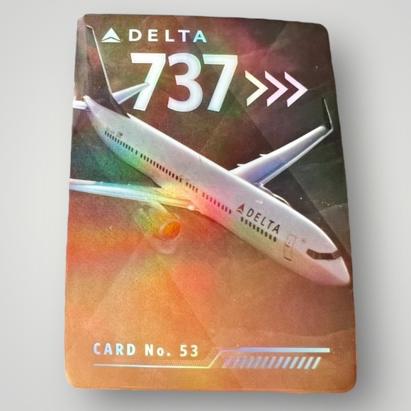 Delta Air Lines B737-900E Pilot Trading Card Collectible CARD 2022 No.53 New - Picture 1 of 5
